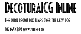 DecoturaICG Inline.otf字體轉換器圖片