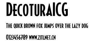 DecoturaICG.otf字體轉換器圖片