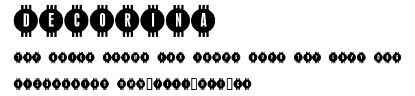 Decorina.ttf字體轉換器圖片