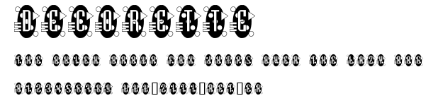 Decorette.ttf字體轉換器圖片