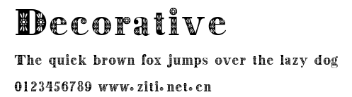 Decorative.ttf字體轉換器圖片