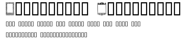 Decorative Ornamental.ttf字體轉換器圖片