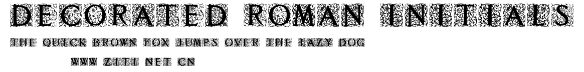 Decorated Roman Initials.ttf字體轉換器圖片