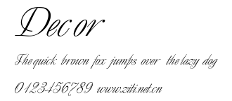 Decor.ttf字體轉換器圖片