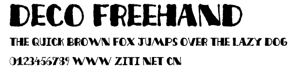 Deco Freehand.ttf字體轉換器圖片