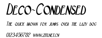 Deco-Condensed.ttf字體轉換器圖片