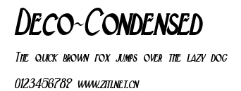 Deco-Condensed.ttf字體轉換器圖片