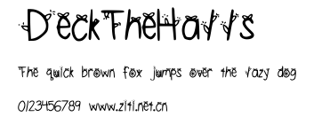 DeckTheHalls.ttf字體轉換器圖片