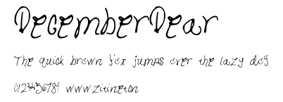 DecemberDear.ttf字體轉換器圖片