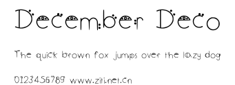 December Deco.ttf字體轉換器圖片