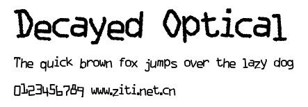 Decayed Optical.ttf字體轉換器圖片