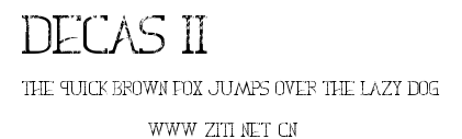 Decas II.ttf字體轉換器圖片