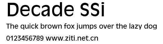 Decade SSi.ttf字體轉換器圖片