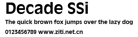 Decade SSi.ttf字體轉換器圖片