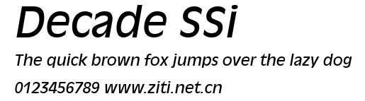 Decade SSi.ttf字體轉換器圖片