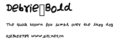 Debrie_Bold.ttf字體轉換器圖片