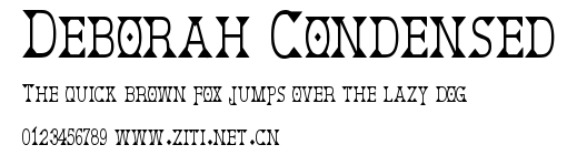 Deborah Condensed.ttf字體轉換器圖片