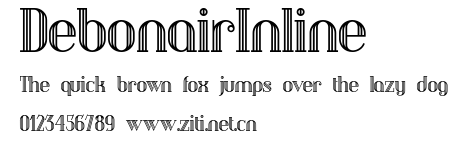 DebonairInline.ttf字體轉換器圖片