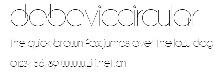 DebevicCircular.ttf字體轉換器圖片
