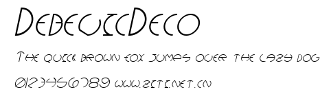DebevicDeco.ttf字體轉換器圖片