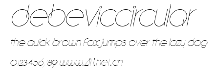 DebevicCircular.ttf字體轉換器圖片