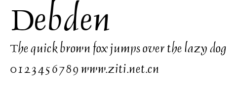 Debden.ttf字體轉換器圖片
