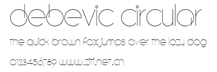 Debevic Circular.ttf字體轉換器圖片