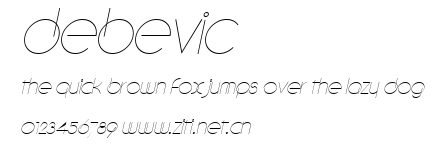 Debevic.ttf字體轉換器圖片