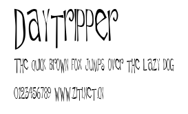 Daytripper.ttf字體轉換器圖片