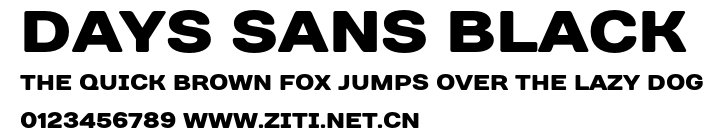 Days Sans Black.otf字體轉換器圖片