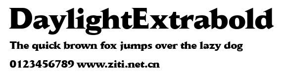 DaylightExtrabold.ttf字體轉換器圖片