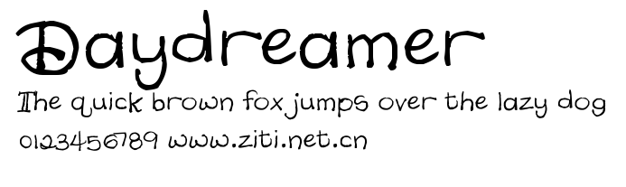 Daydreamer.ttf字體轉換器圖片