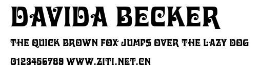 Davida Becker.ttf字體轉換器圖片