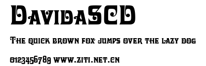 DavidaSCD.ttf字體轉換器圖片