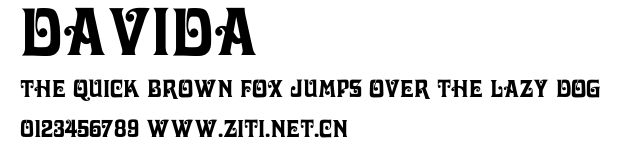 Davida.otf字體轉換器圖片