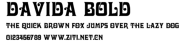 Davida Bold.ttf字體轉換器圖片