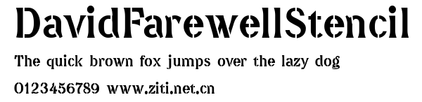 DavidFarewellStencil.ttf