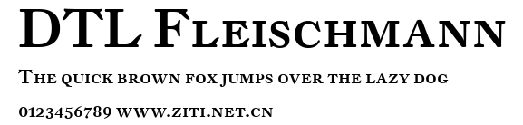 DTL Fleischmann.ttf字體轉換器圖片