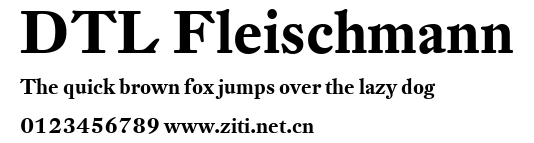 DTL Fleischmann.ttf字體轉換器圖片