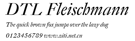 DTL Fleischmann.ttf字體轉換器圖片