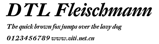 DTL Fleischmann.ttf字體轉換器圖片