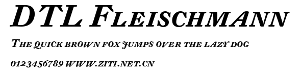 DTL Fleischmann.ttf字體轉換器圖片