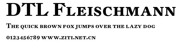 DTL Fleischmann.ttf字體轉換器圖片