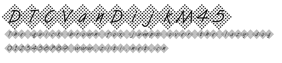DTCVanDijkM45.ttf字體轉換器圖片