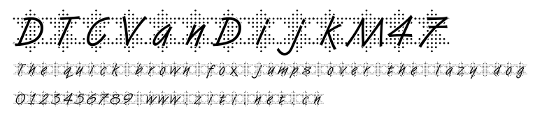 DTCVanDijkM47.ttf字體轉換器圖片