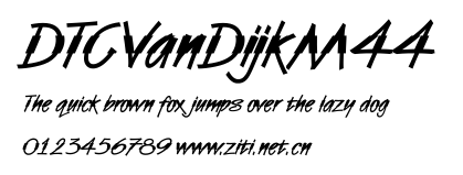 DTCVanDijkM44.ttf字體轉換器圖片
