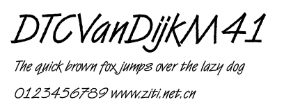 DTCVanDijkM41.ttf字體轉換器圖片