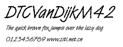 DTCVanDijkM42.ttf字體轉換器圖片