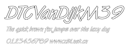 DTCVanDijkM39.ttf字體轉換器圖片