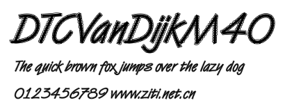 DTCVanDijkM40.ttf字體轉換器圖片